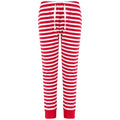Navy-White Stripe - Front - SF Minni Childrens-Kids Lounge Pants