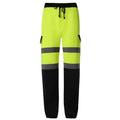 Front - Yoko Mens Hi-Vis Jogging Bottoms