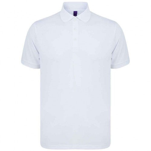 Front - Henbury Mens Piqu Polo Shirt