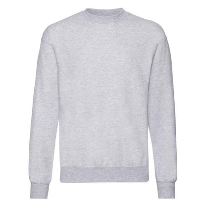 Front - Fruit of the Loom Mens Classic Heather Drop Shoulder Sweatshirt