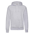 Front - Fruit of the Loom Mens Classic Heather Hooded Sweatshirt