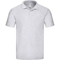 Front - Fruit of the Loom Mens Original Pique Heather Polo Shirt