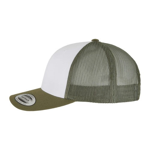 Front - Flexfit Unisex Adult Retro Coloured Trucker Cap