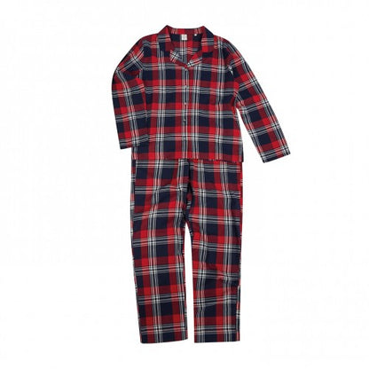 Front - SF Womens/Ladies Tartan Pyjama Set