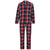 Front - SF Mens Tartan Pyjama Set