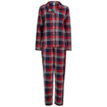 Front - SF Womens/Ladies Tartan Pyjama Set