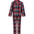 Front - SF Minni Childrens/Kids Tartan Long Pyjama Set