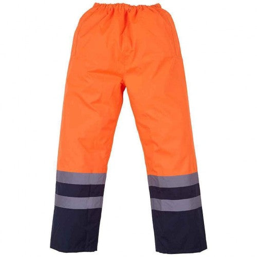 Front - Yoko Unisex Adult Hi-Vis Waterproof Over Trousers