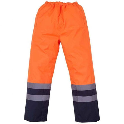Front - Yoko Unisex Adult Hi-Vis Waterproof Over Trousers