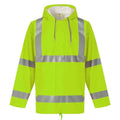 Front - Yoko Unisex Adult Flex U-Dry Hi-Vis Jacket