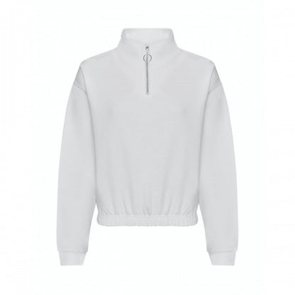 Front - Awdis Womens/Ladies Cropped Sweatshirt