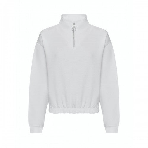 Front - Awdis Womens/Ladies Cropped Sweatshirt