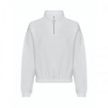 Front - Awdis Womens/Ladies Cropped Sweatshirt