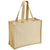 Front - Brand Lab Jute Canvas Shopper