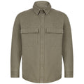 Front - Front Row Mens Cotton Drill Overshirt