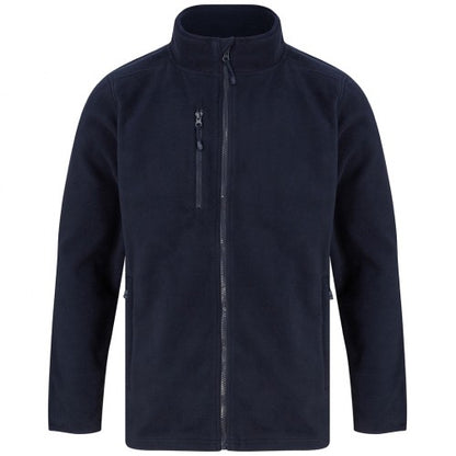 Front - Henbury Unisex Adult Recycled Polyester Fleece Jacket