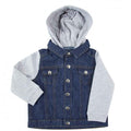 Front - Larkwood Childrens/Kids Denim Hooded Jacket