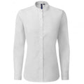 Front - Premier Womens/Ladies Banded Grandad Collar Formal Shirt