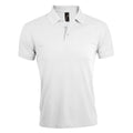 Front - SOLs Mens Prime Pique Plain Short Sleeve Polo Shirt