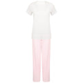 Front - Towel City Womens/Ladies Striped Long Pyjama Set