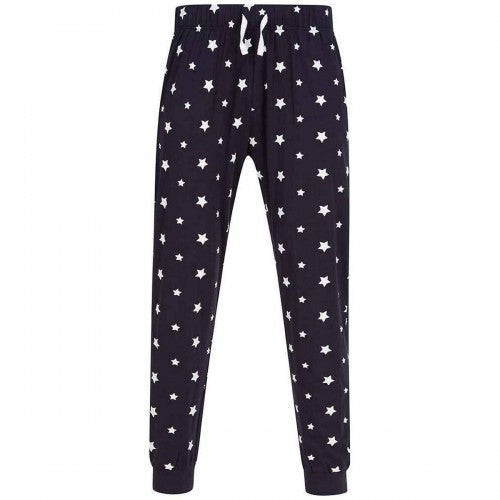 Front - SF Unisex Adult Stars Cuffed Lounge Pants