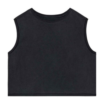 Front - Native Spirit Womens/Ladies Faded Cropped Tank Top