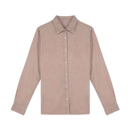 Front - Native Spirit Mens Washed Long-Sleeved Shirt