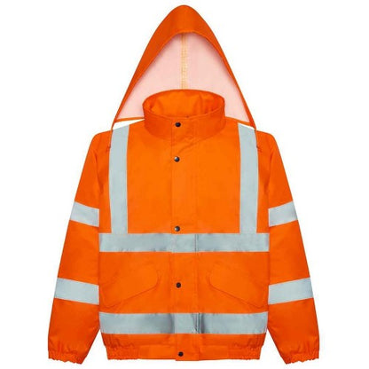 Front - PRO RTX Mens High-Vis Bomber Jacket