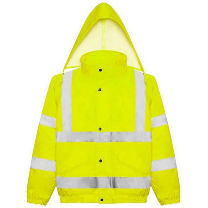 Front - PRO RTX Mens High-Vis Bomber Jacket