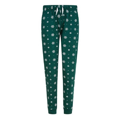 Front - SF Minni Womens/Ladies Snowflake Lounge Pants