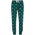 White-Bottle Green - Front - SF Minni Childrens-Kids Lounge Pants