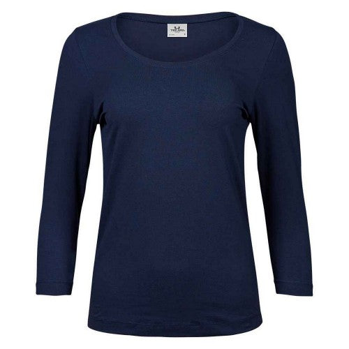 Front - Tee Jays Womens/Ladies Stretch 3/4 Sleeve T-Shirt