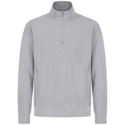 Front - Henbury Unisex Adult Sustainable Quarter Zip Sweatshirt