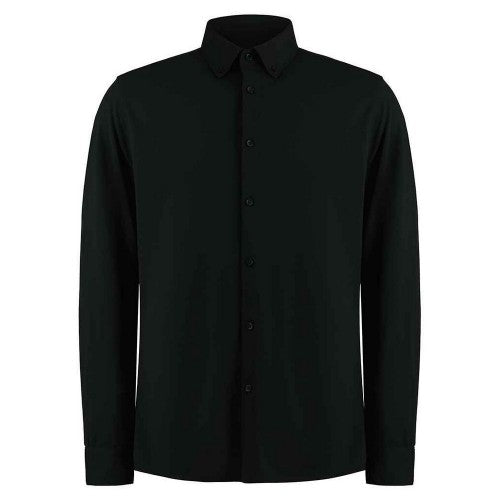 Front - Kustom Kit Mens Pique Formal Shirt