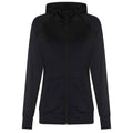 Front - AWDis Cool Womens/Ladies Zoodie Contrast Full Zip Hoodie