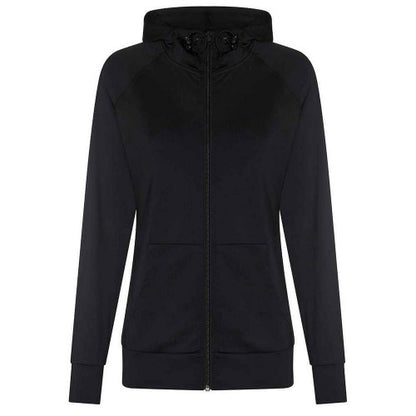 Front - AWDis Cool Womens/Ladies Zoodie Contrast Full Zip Hoodie