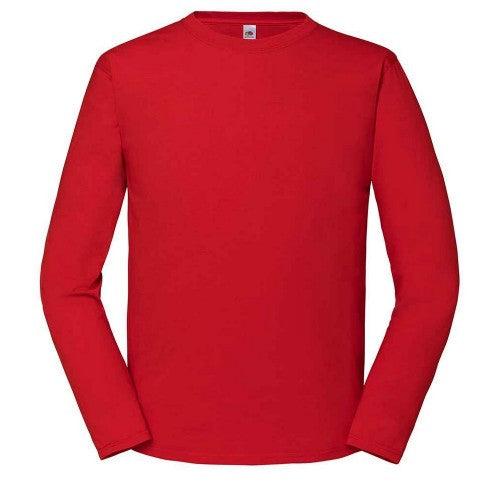 Front - Fruit Of The Loom Mens Iconic Long-Sleeved T-Shirt