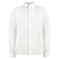 Front - Kustom Kit Mens Piqué Long-Sleeved Shirt