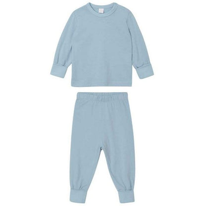 Front - Babybugz Baby Shoulder Poppers Long Pyjama Set