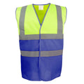 Front - Yoko Unisex Adult Two Tone Hi-Vis Vest