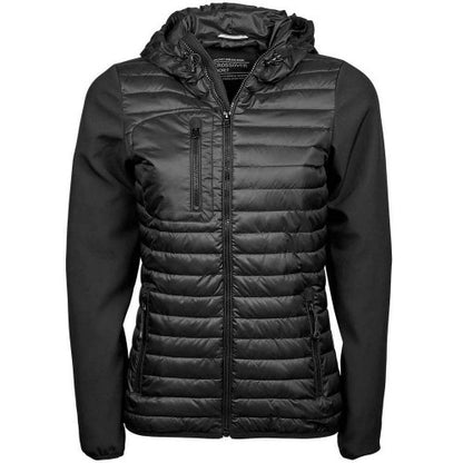 Front - Tee Jays Womens/Ladies Crossover Hooded Jacket
