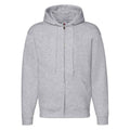 Front - Fruit of the Loom Unisex Adult Premium Full Zip Hoodie