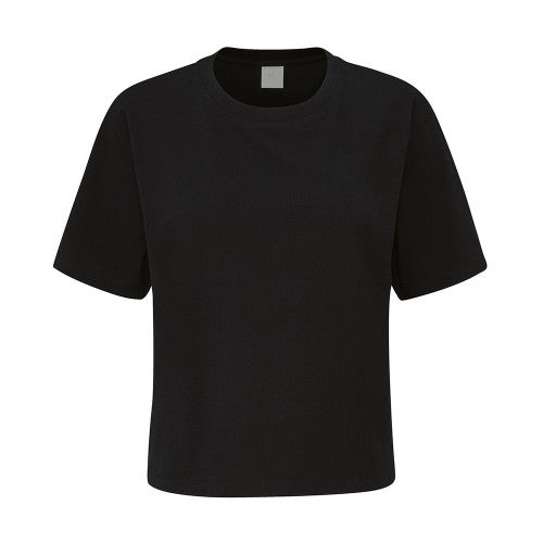 Front - Mantis Womens/Ladies Heavy Crop T-Shirt