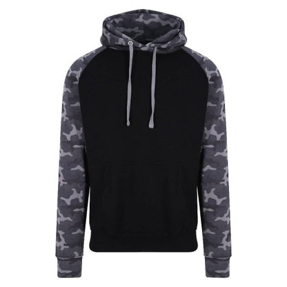 Front - Awdis Mens Baseball Hoodie