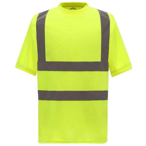 Front - Yoko Unisex Adult Hi-Vis T-Shirt