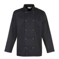 Front - Premier Unisex Adult Stud Front Long-Sleeved Chef Jacket