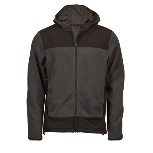Front - Tee Jays Mens Mountain Fleece Hooded Jacket