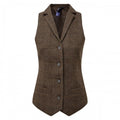 Front - Premier Womens/Ladies Herringbone Waistcoat