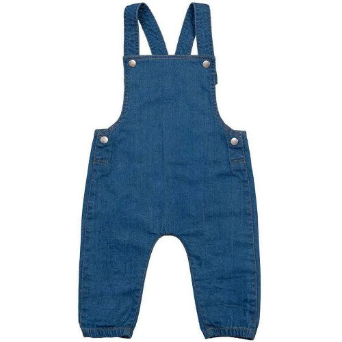 Front - Babybugz Baby Rocks Denim Dungarees