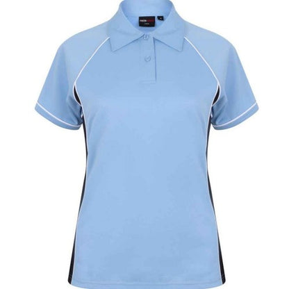 Front - Finden & Hales Womens/Ladies Piped Performance Polo Shirt